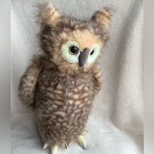Realistic Plush Owl Stuffed Animal Lifelike Toy Possible HANSA